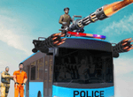 美国警察巴士射手logo图