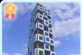 像素城市建筑工艺品logo图