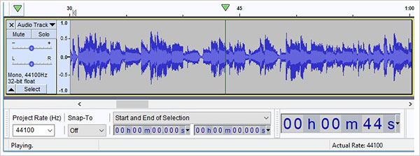Audacity中文版截图