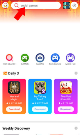 《9apps》下载微信方法