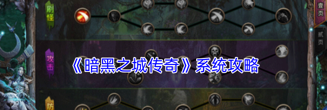 《暗黑之城传奇》系统攻略