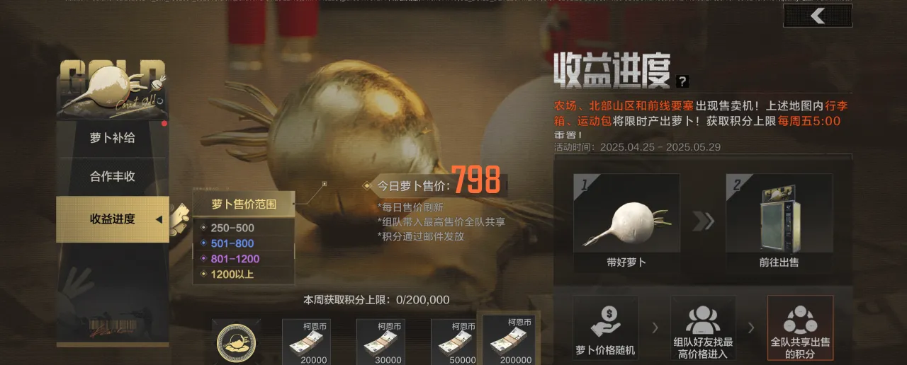 《暗区突围》合作丰收活动攻略