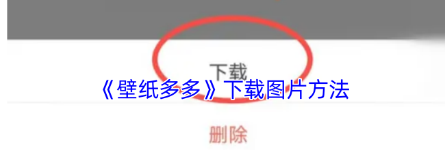 《壁纸多多》下载图片方法