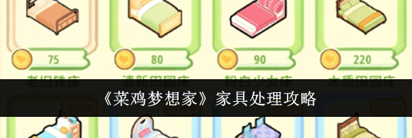 《菜鸡梦想家》家具处理攻略