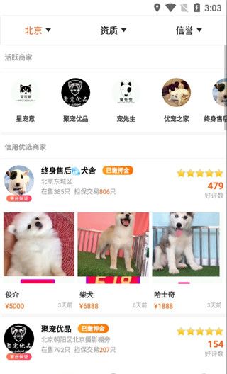 宠物市场app使用说明