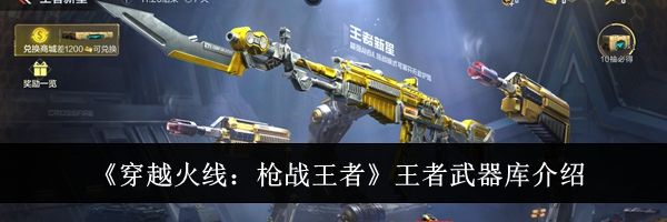 《穿越火线:枪战王者》王者武器库介绍
