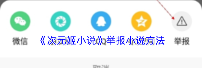 《次元姬小说》举报小说方法