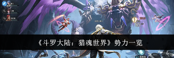 《斗罗大陆：猎魂世界》势力一览