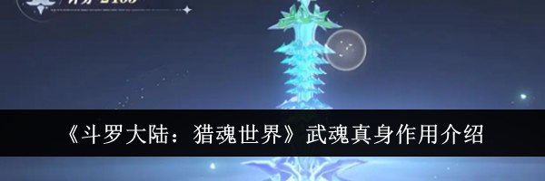 《斗罗大陆：猎魂世界》武魂真身作用介绍