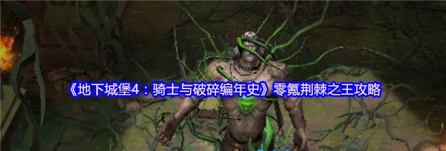 《地下城堡4：骑士与破碎编年史》零氪荆棘之王攻略