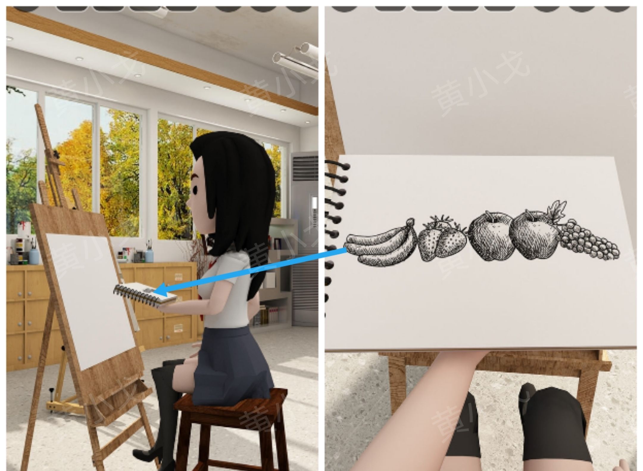 《Escape Room：侦探社》美术教室关卡攻略二