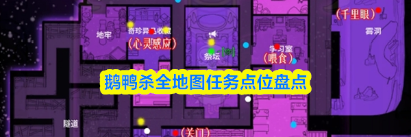 鹅鸭杀全地图任务点位盘点