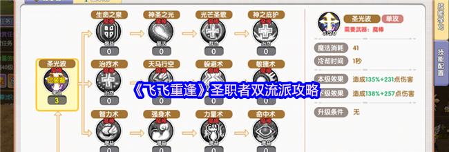 《飞飞重逢》圣职者双流派攻略