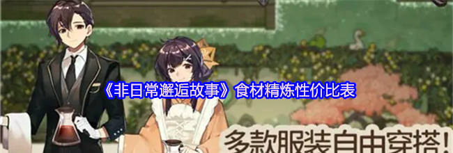《非日常邂逅故事》食材精炼性价比表