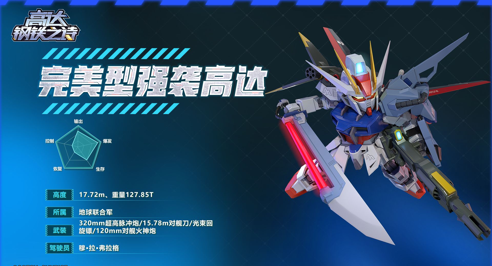《高达钢铁之诗》完美型强袭高达技能介绍