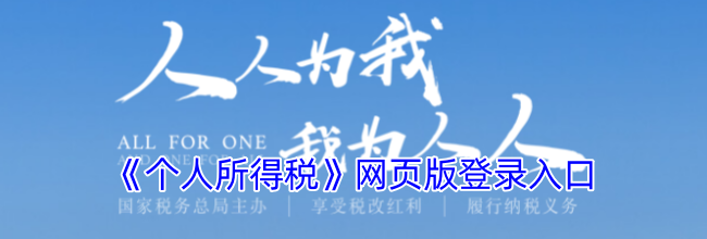 《个人所得税》网页版登录入口