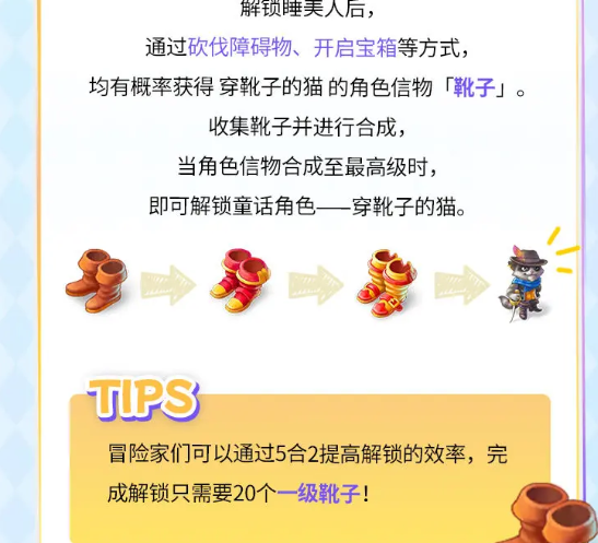 《合并童话国》穿靴子的猫角色解锁方法