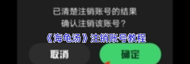 《海龟汤》注销账号教程