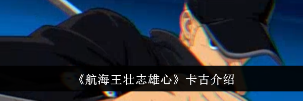 《航海王壮志雄心》卡古介绍