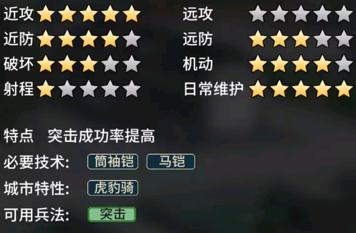 《汉末霸业》骑兵特殊兵种介绍