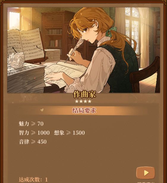 《火山的女儿：再度重逢》各职业需求一览