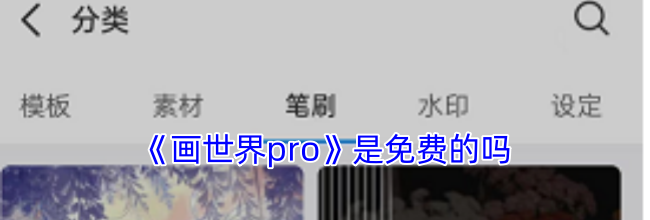 《画世界pro》是免费的吗