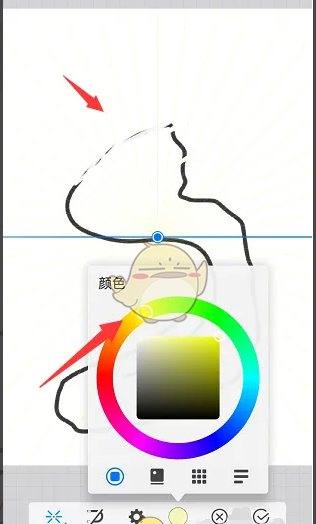 《画世界》修改透视网格颜色方法