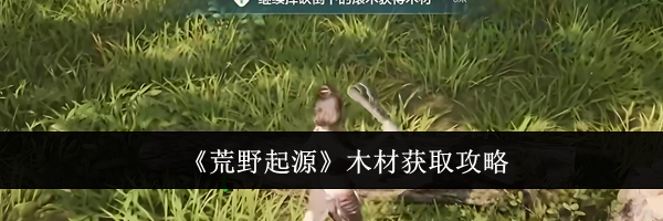 《荒野起源》木材获取攻略