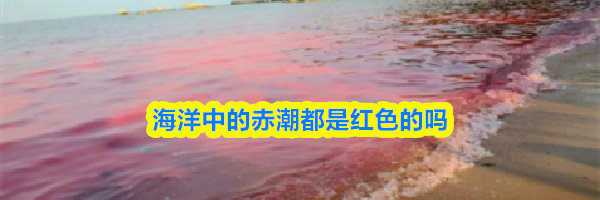 海洋中的赤潮都是红色的吗