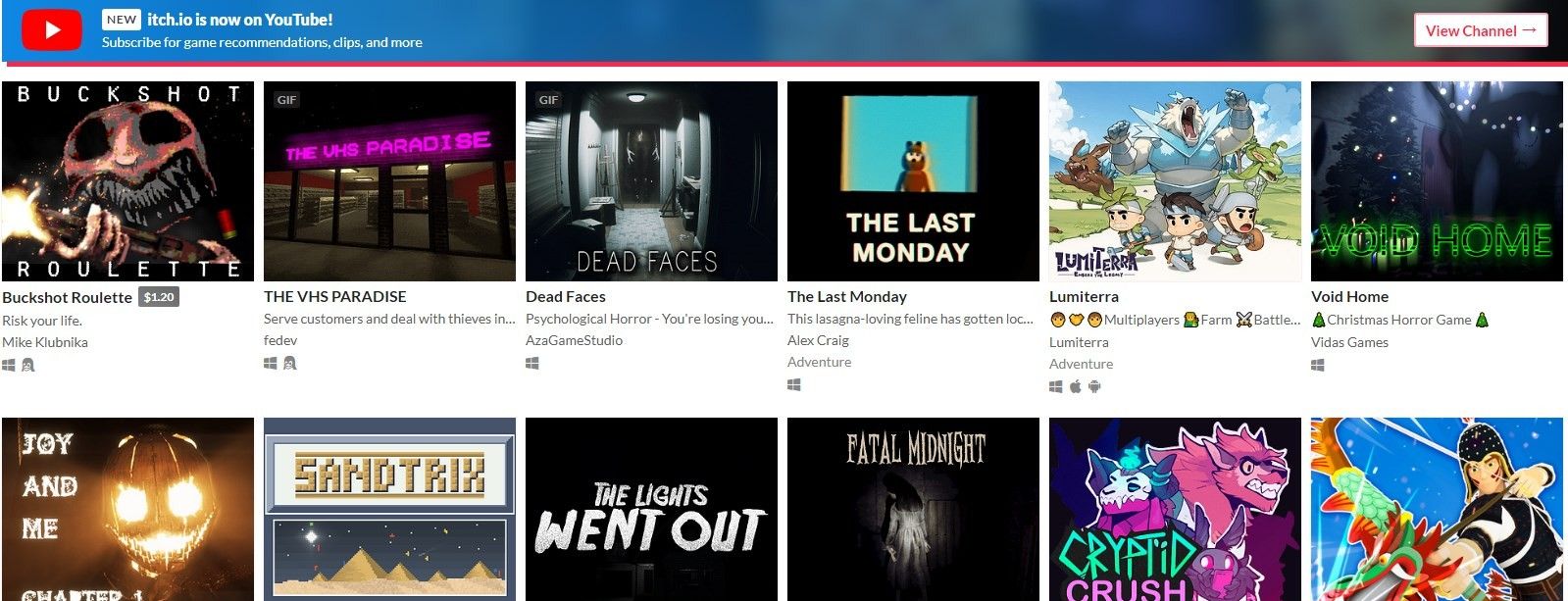 itch.io游戏入口免费