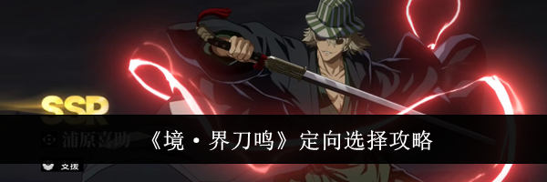 《境&middot;界刀鸣》定向选择攻略