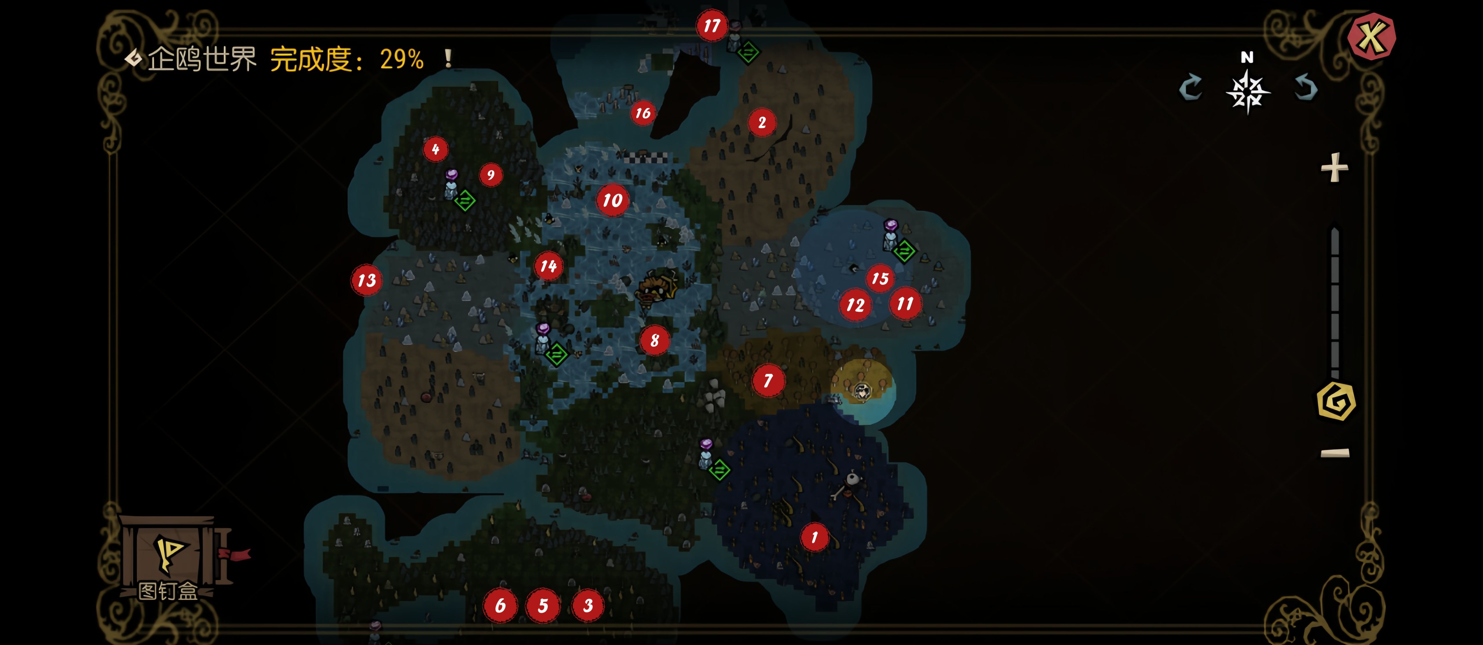 《饥困荒野》企鹅岛音符符号位置攻略