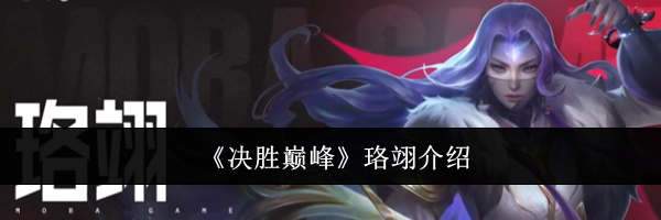 《决胜巅峰》珞翊介绍