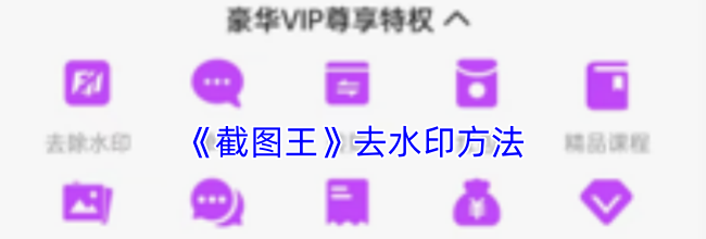 《截图王》去水印方法