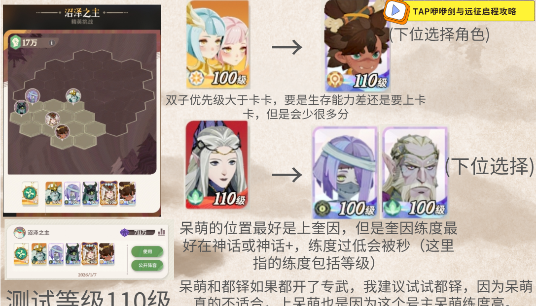 《剑与远征：启程》迷梦boss推荐阵容