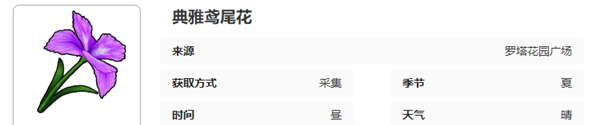 《开放空间》罗塔花园广场采集物图鉴