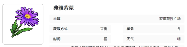 《开放空间》罗塔花园广场采集物图鉴