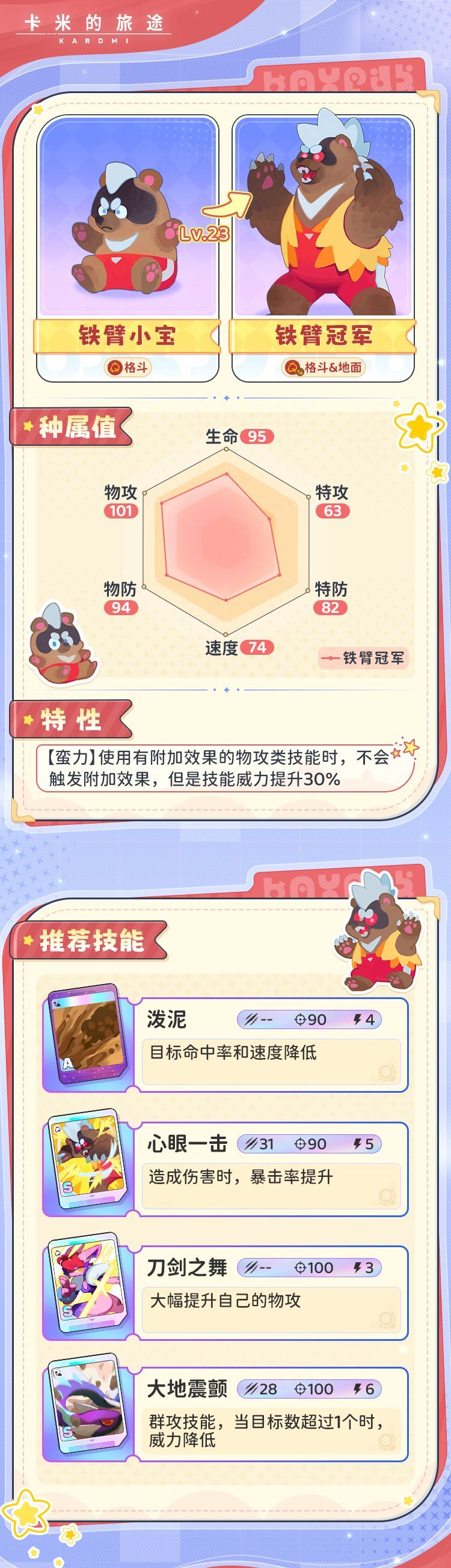 卡米的旅途铁臂冠军技能介绍