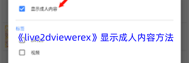 《live2dviewerex》显示成人内容方法
