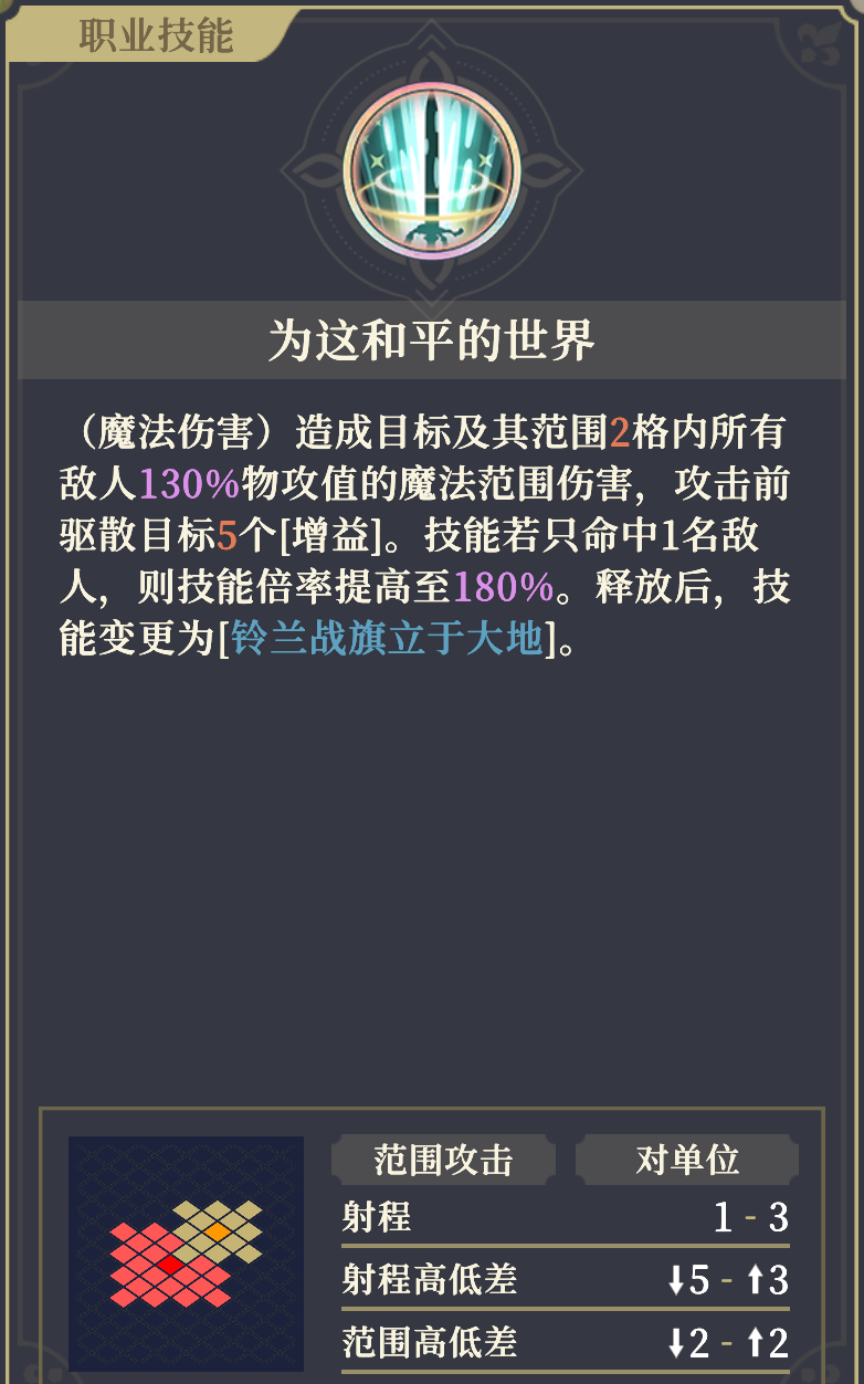 《铃兰之剑：为这和平的世界》伊南娜技能解析