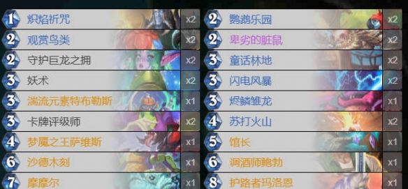 《炉石传说》迷你包火龙摩尔萨卡组代码分享