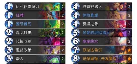 《炉石传说》迷你包首日标准卡组大全分享