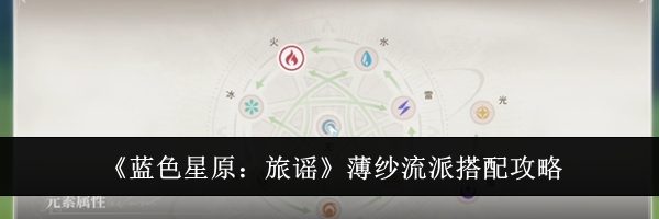 《蓝色星原:旅谣》薄纱流派搭配攻略
