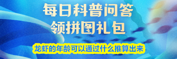 龙虾的年龄可以通过什么推算出来