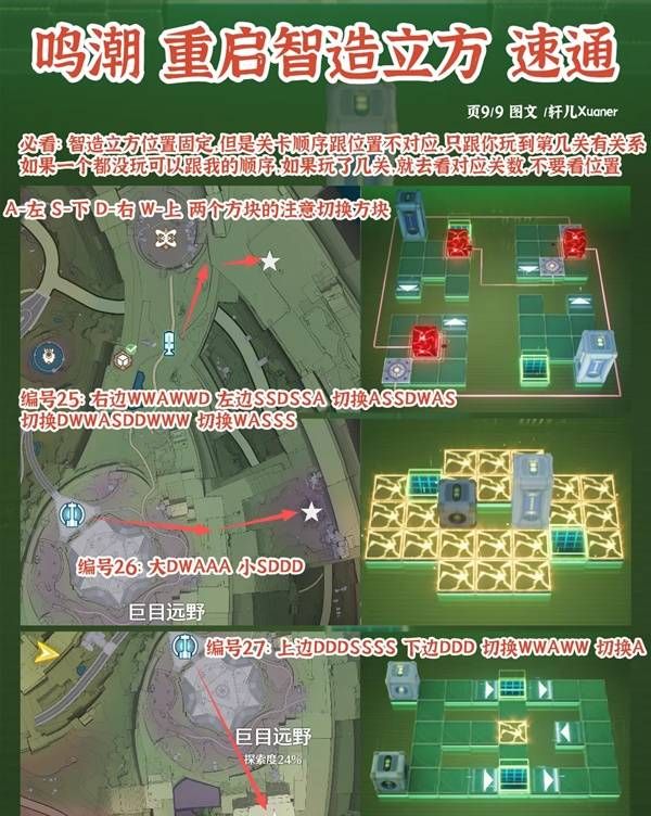 《鸣潮》罗伊冰原智造立方路线标注