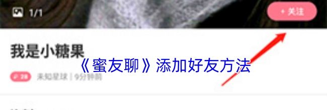 《蜜友聊》添加好友方法