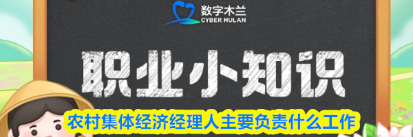 农村集体经济经理人主要负责什么工作