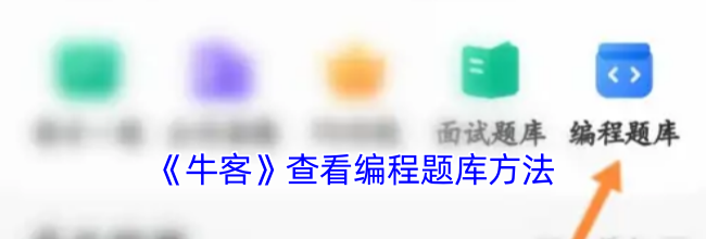 《牛客》查看编程题库方法