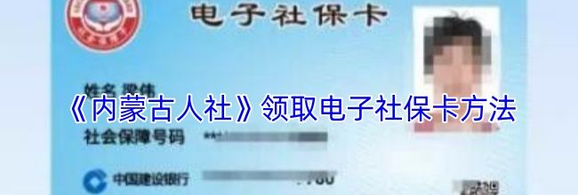 《内蒙古人社》领取电子社保卡方法