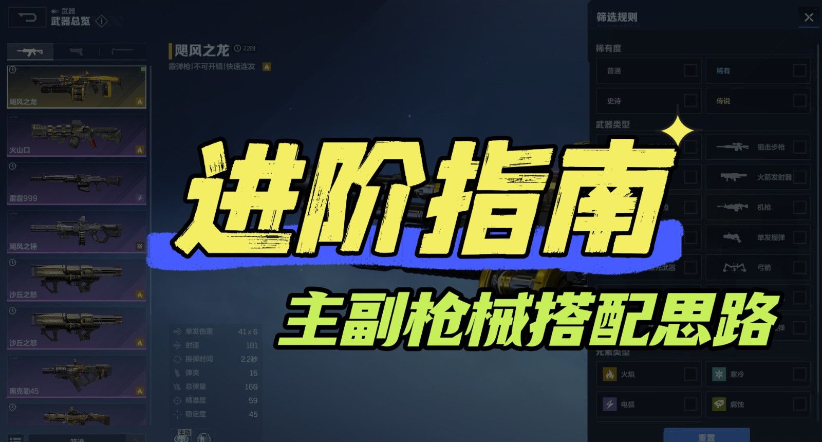 《逆战:未来》进阶指南:主副枪械好搭档,让不同组合发挥更强效果!